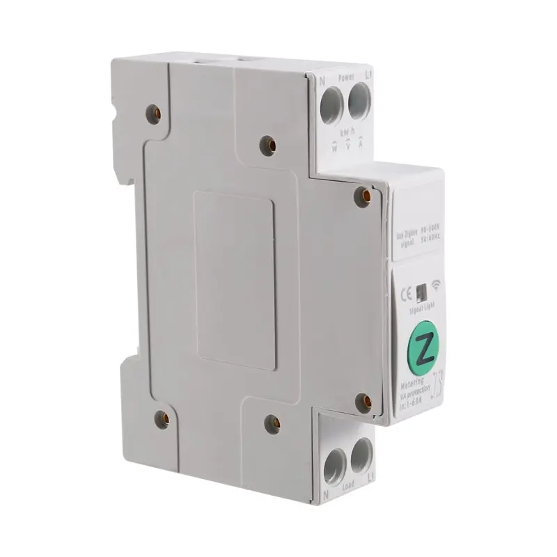 

[NEW A09R!】 TUYA Zigbee Smart Switch Overload Protection 63A 1P+ N Energy Meter Kwh Metering Monitoring Circuit Breaker Timer Re