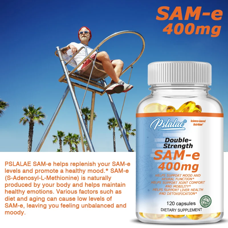 Sam-e S-Adenosylmethionine Supplement - Supports Mood Balance, Liver Health and Joint Health, Boosts Brain Function