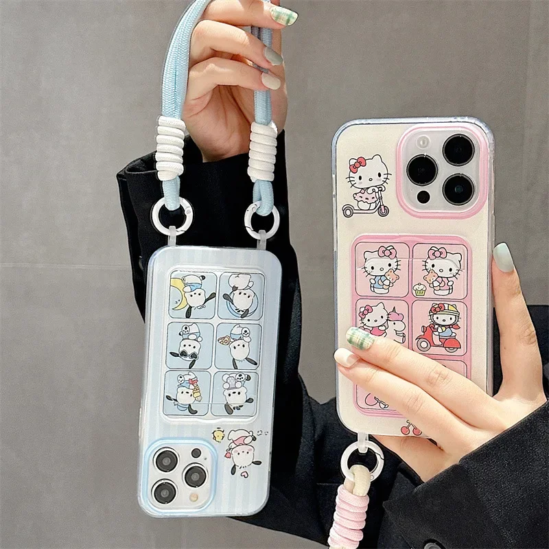 Чехол для iPhone 15 14 13 12 11 Pro Max, с рисунком «Hello Kitty»