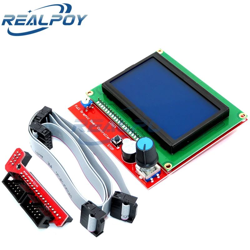 3D 2004 LCD 12864 Display stampante 3D Reprap Smart Adapter Controller Reprap Ramps 1.4 1.6 Mega2560 board 2004LCD Control image 4