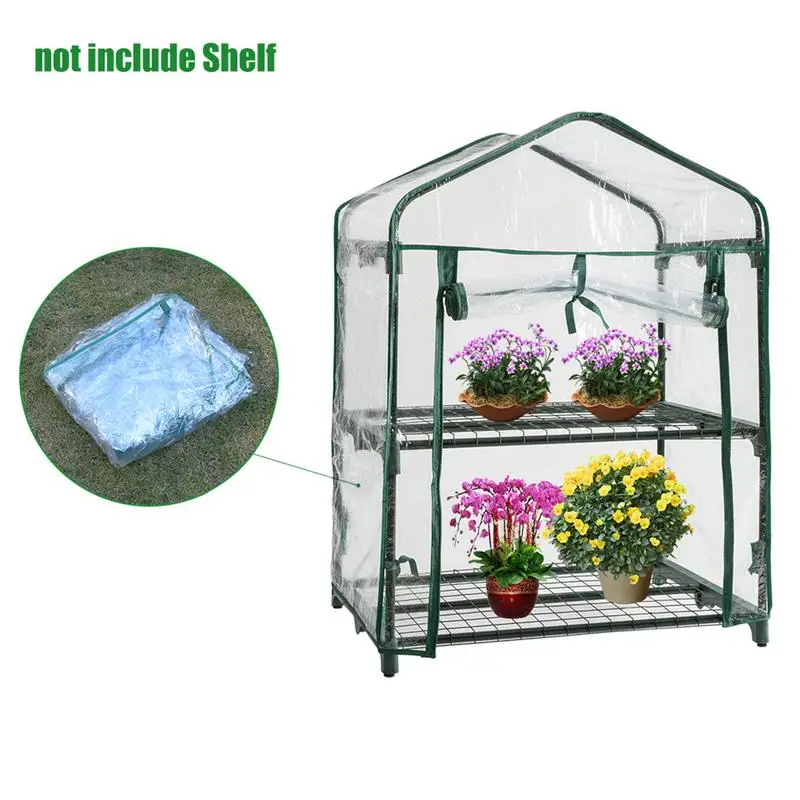 2/3/4/5 Tier Small Greenhouse Cover Waterproof UV Resistant Garden Plant Protection Tents Outdoor Plant Flowers Grow Green Cover