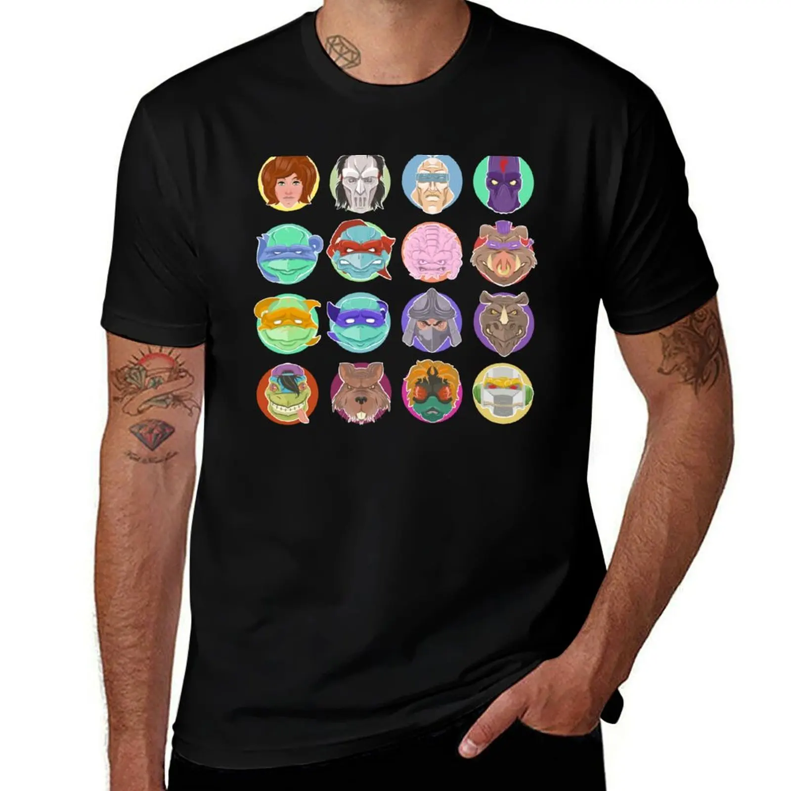 

Pre-Twenties Radiated Martial-Arts Reptiles T-Shirt anime clothes cute clothes football t shirt t shirts for men graphic