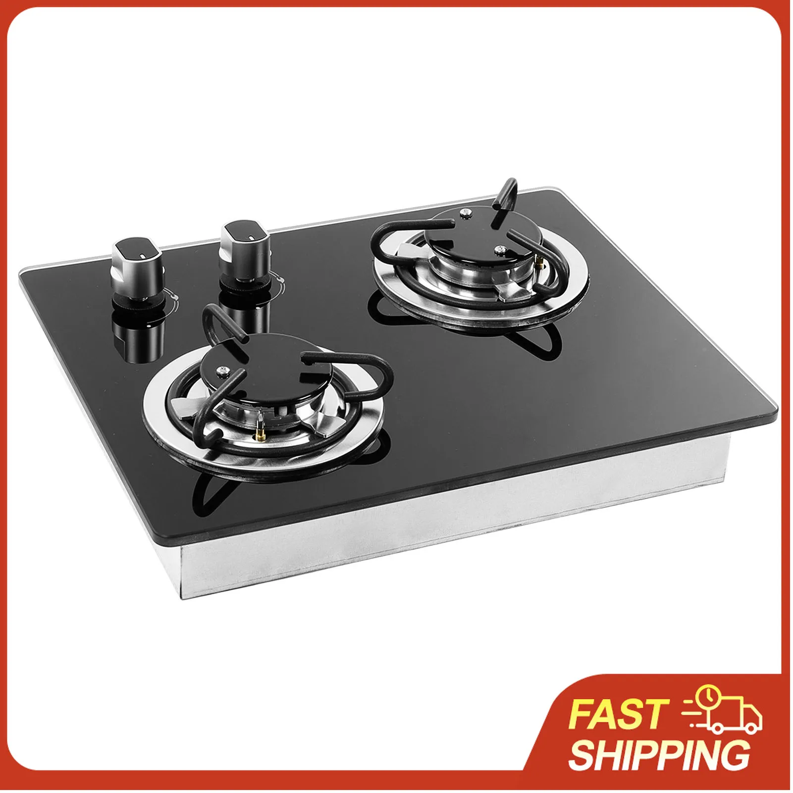 

Газовая плита для автодомов и яхт, 2 конфорки, мощность 1.8 кВт, панель из закаленного стекла, легко чистится