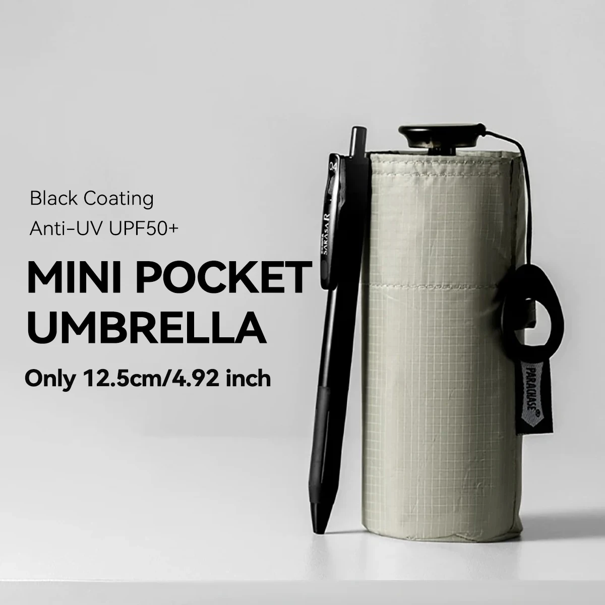 Parachase Women's Small Pocket Sun Umbrella 6-Fold Mini UV Protection Portable Lightweight Windproof 6-Rib Design