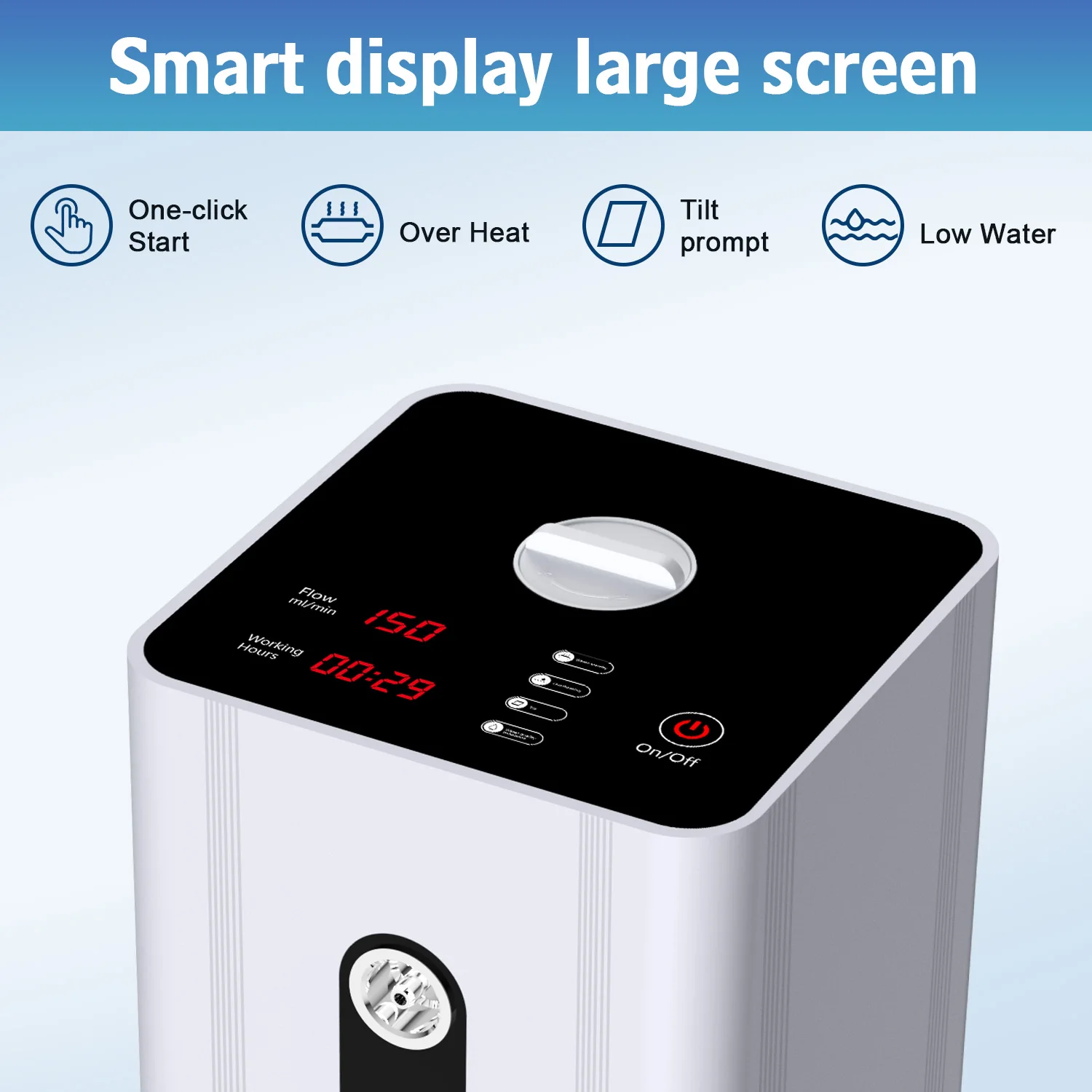 

Portable 150ml Hydrogen Oxygen Inhaler Post-Surgery Wound Healing Hydrogen Water Generator Device with Oxygen Boost