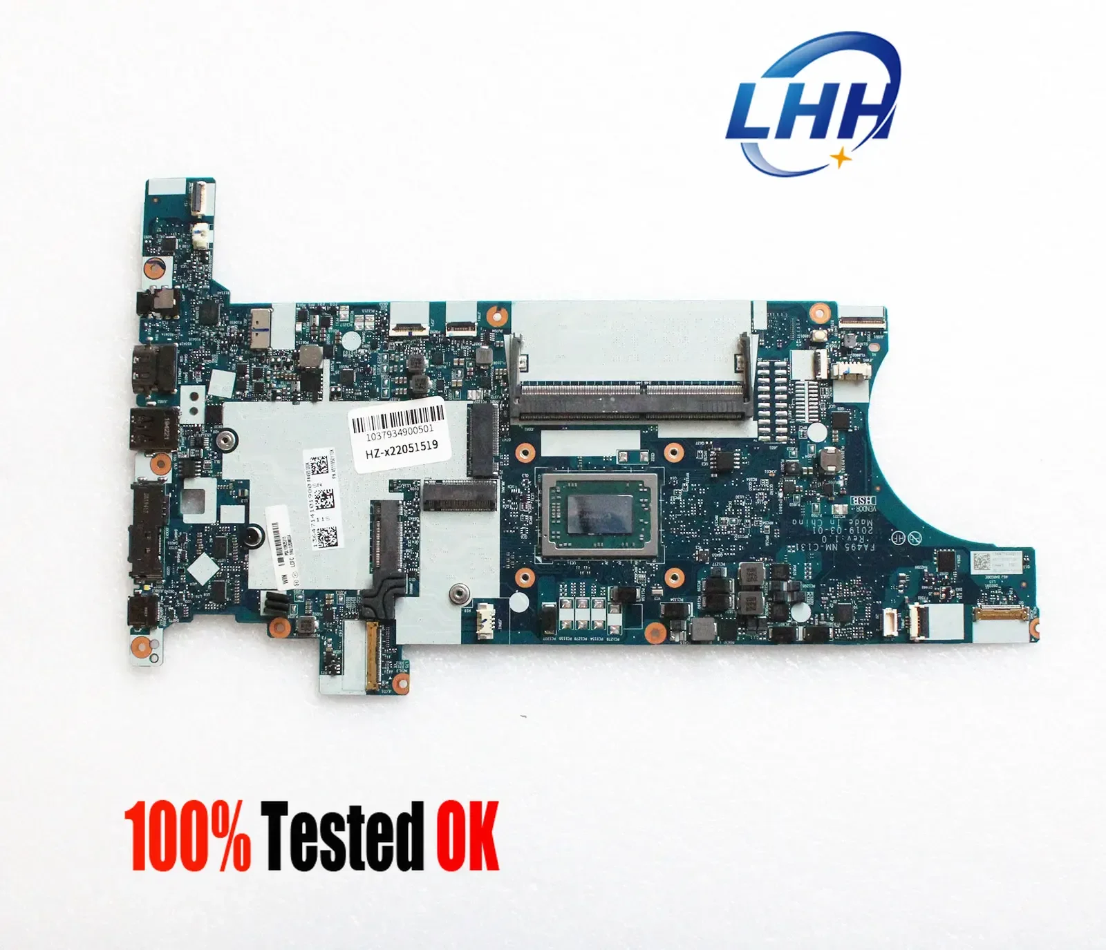 

Thinkpad T495 Laptop Motherboard for Lenovo NM-C131 Mainboard with R3-3300 R5-5500 R7-3700 8G RAM FA495