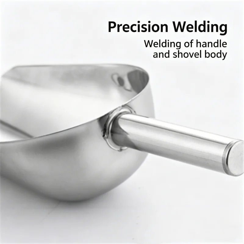 Stainless Steel Round-Tip Dry Fruit Scoop, Rice Scoop, Small Ice Scoop,Supermarket Soybean Scoop,Kitchen Utensil Scoop,Ice Scoop