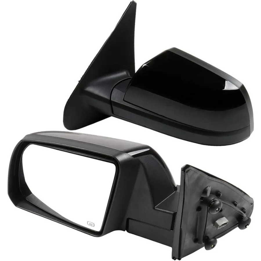 مرآة الرؤية الجانبية باللون الأسود اليدوي القابل للطي بجانب السائق مرآة جانبية للركاب مناسبة لـ 20072017 لسيارة Tundra Sequoia