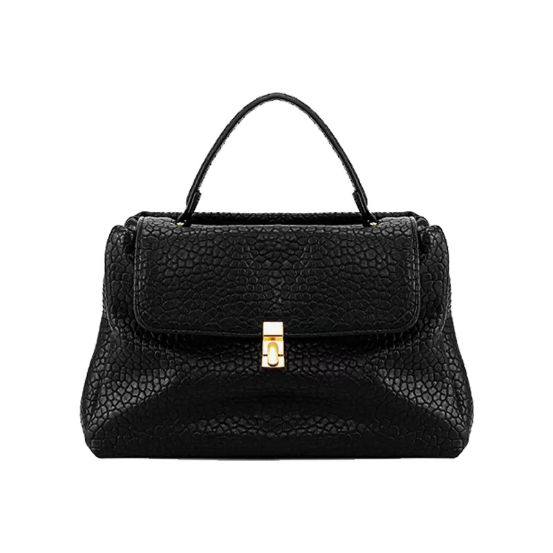 

Black large-capacity Pitot bag, a high-end and fashionable commuter crossbody bag for women's autumn and winter