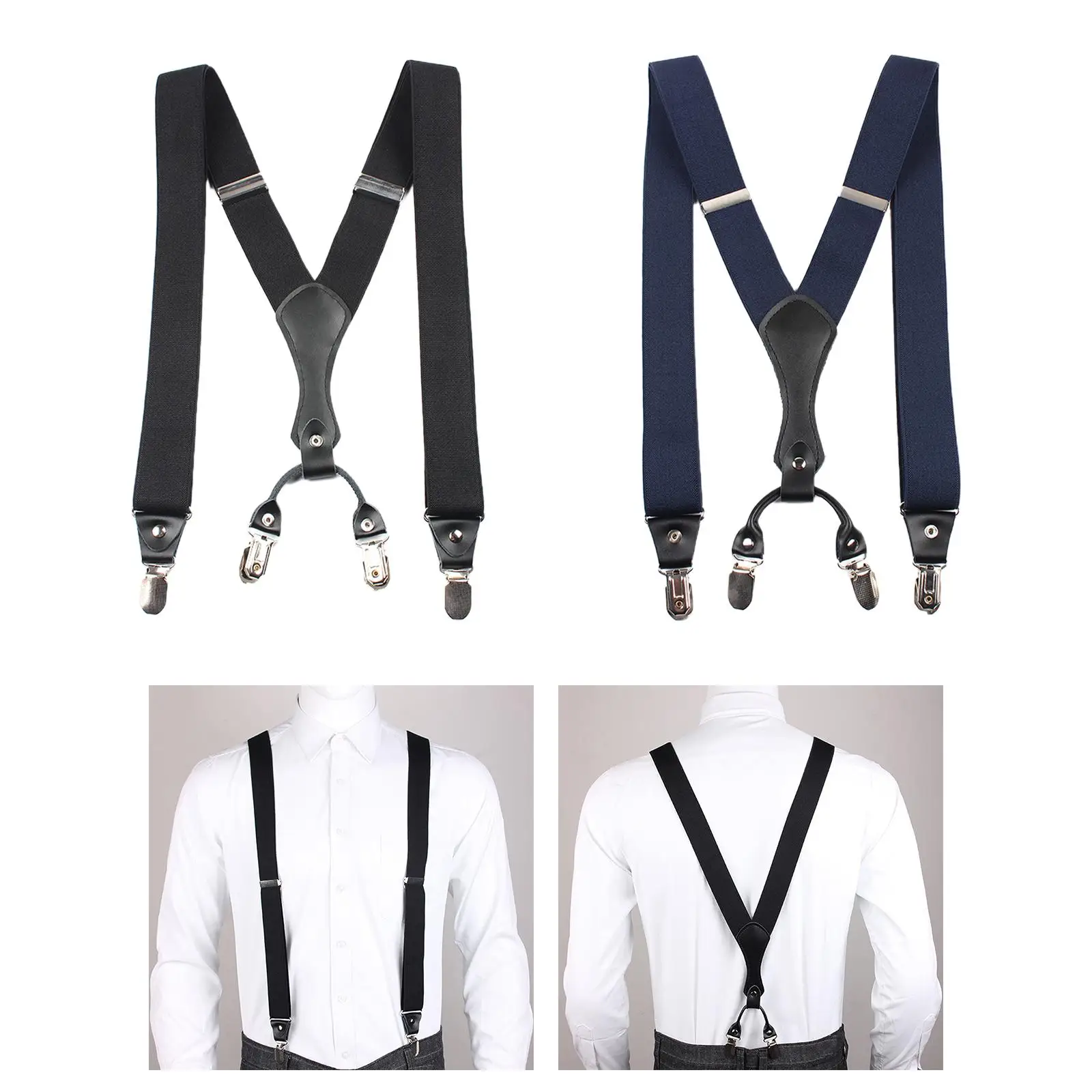 

Suspenders for Men Straps Y Back Construction Heavy Duty Belt Loops Elastic for Birthday Gift Activities Accessories Travel