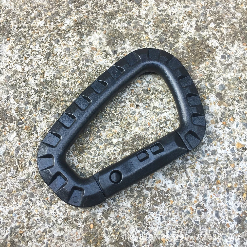 

10pc D Shape Plastic Key Hook Outdoor Hanging Buckle For Bag Mountaineering Climbing Lightweight Quick Release Self