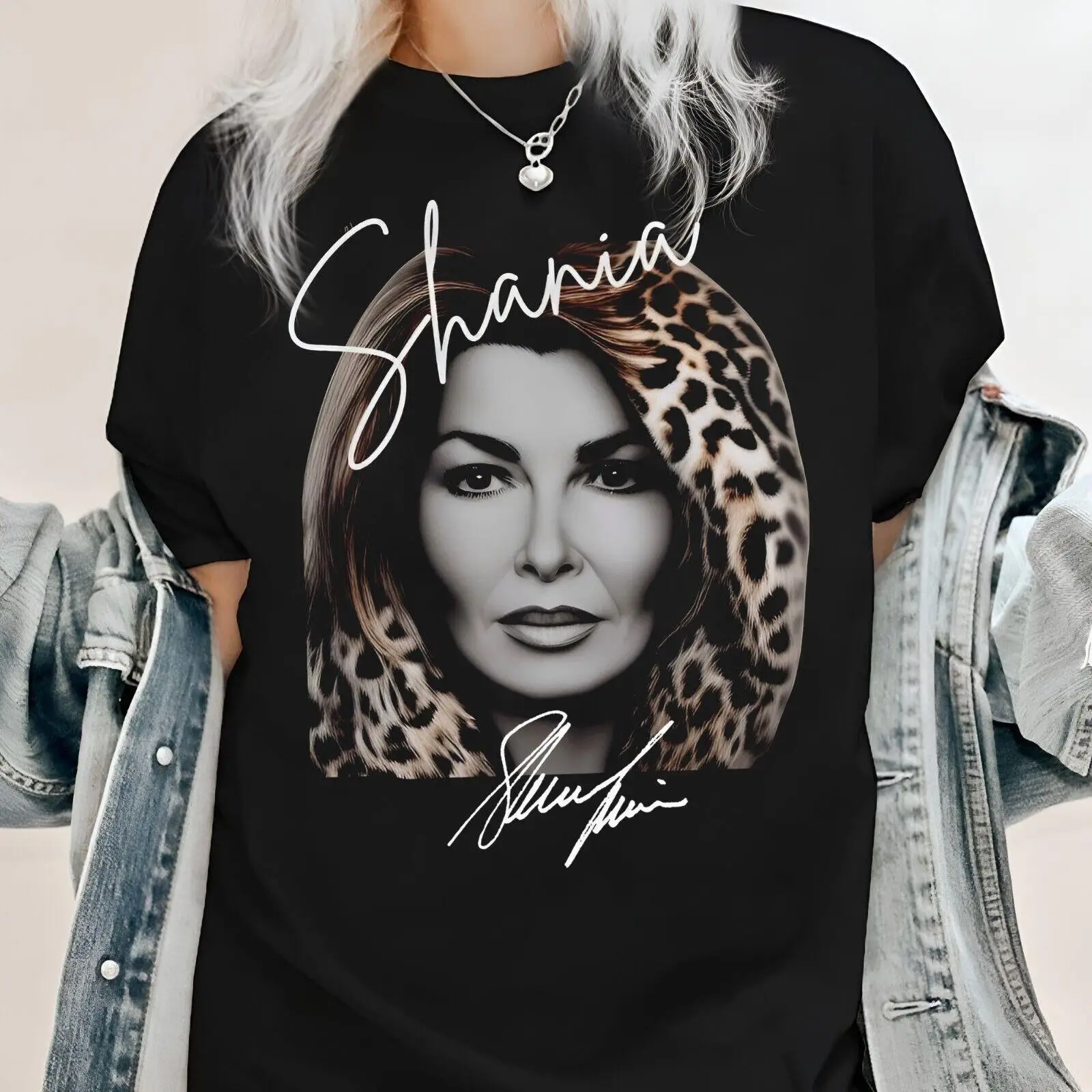 FASTSHIP New Shania Twain Shirt Cotton Black All Size T-Shirt