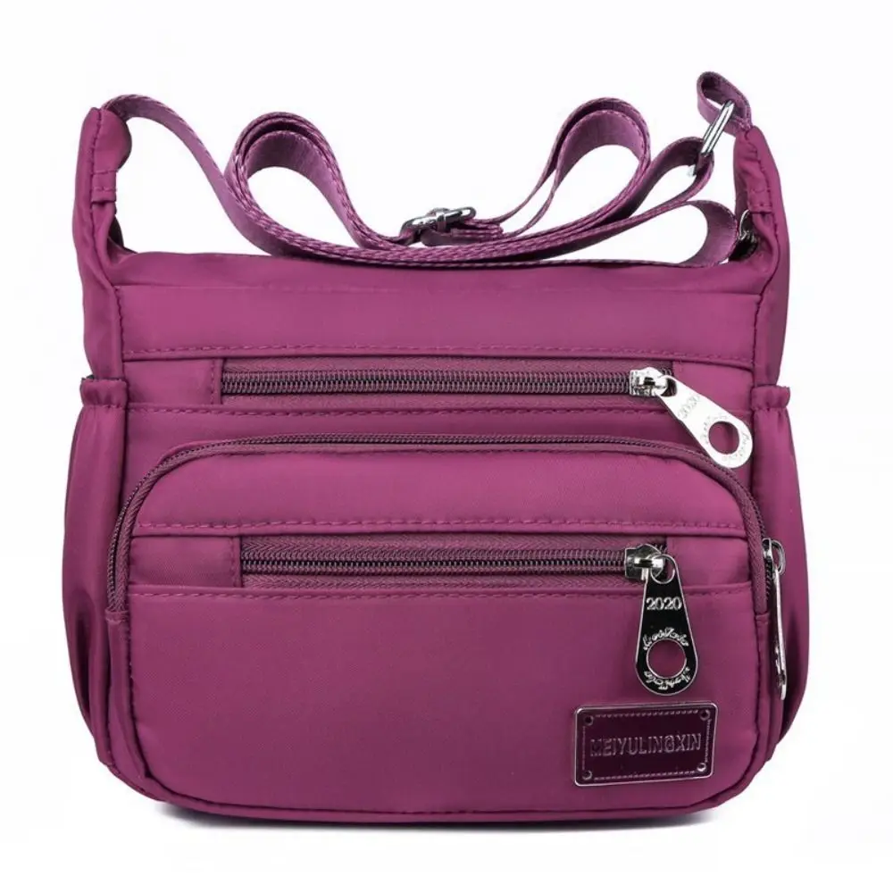 

Multi Pouch Zipper Crossbody Bag Niche Design Korean Style Shoulder Bag Nylon Large Capacity Small Phone Bag Elderly People