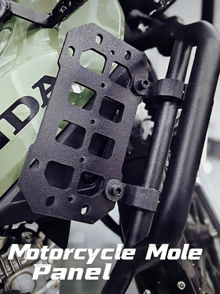 Panneau Molle de pare-chocs de moto pour le rangement du coffre, en alliage d'aluminium, organisateur tactique Molle étanche, rangement modulaire