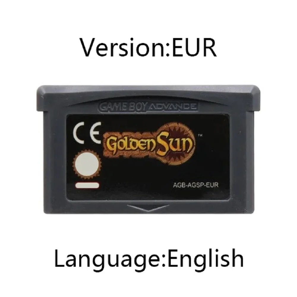 Golden Sun GBA Game Cartridge 32 Bit Video Game Console Card  Series The Lost Age for GBA/SP/DS