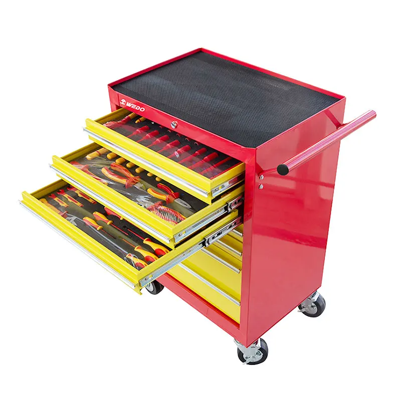 

WEDO VDE AC 1000 В Изолированный набор инструментов-68 шт. с плоскогубцами Отвертки Ножевые ключи Розетки IEC 609004