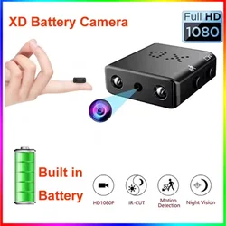 XD HD 1080P Mini Camera Infrared Night Vision Camera IR-CUT Motion Detection Security Camcorder Sport DV DVR Video Recorder 32GB