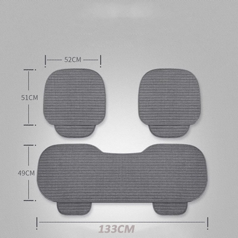 For Nissan X-Trail XTrail T32 2014-2023 Linen Cushion Three-piece Suit Comfortable Breathable Washable Car Accessories