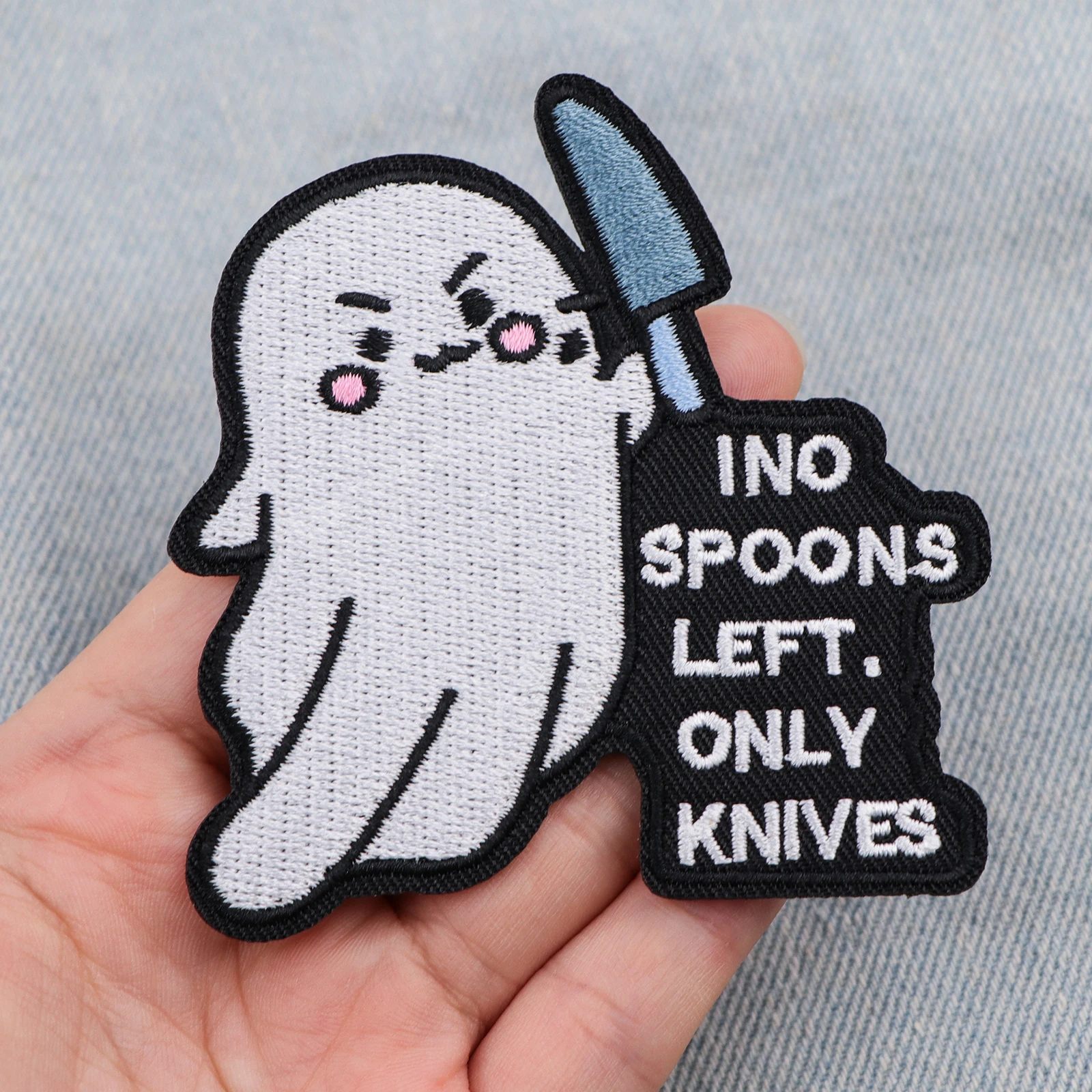 Funny Quotes Patches On Clothes Black Sheep Club Embroidered Patches Creative Badges Iron On Patch DIY Clothing Accessories