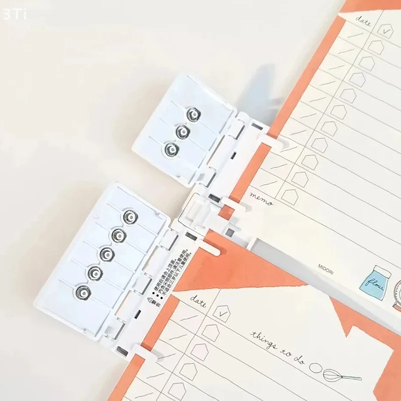 8 حفرة لكمة المحمولة حلقة الموثق دليل A5 B5 A4 فضفاضة ورقة دفتر ورق الناخس أداة مريحة خفيفة الوزن اللوازم المكتبية