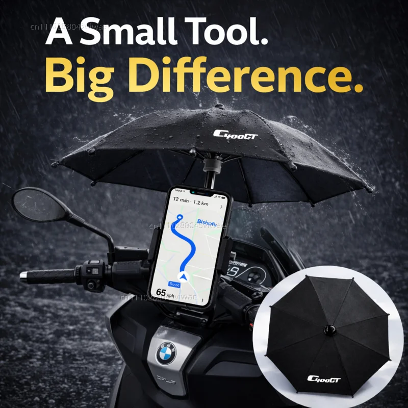

Держатель для телефона и зонта для мотоцикла BMW C400GT, водонепроницаемый, солнцезащитный, антибликовый, дождезащитный, крепление на руль для GPS-навигатора