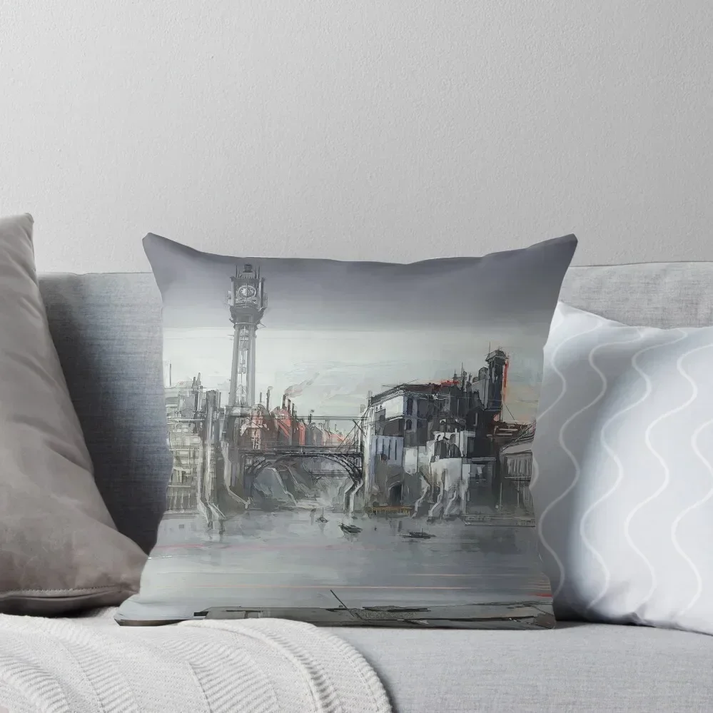 

Dunwall Docks Throw Pillow Couch Pillows Luxury Pillow Case pillow