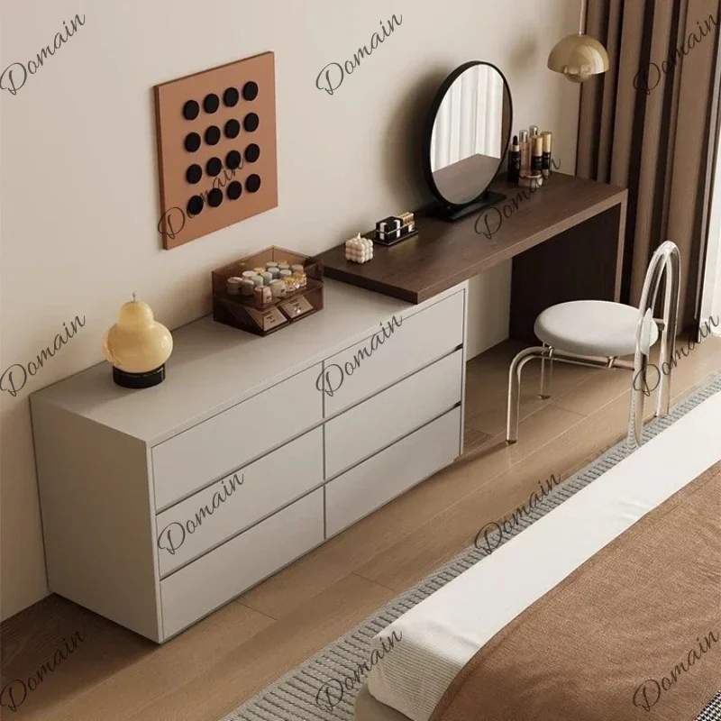 SX Modern Simple Makeup Vanities Drawer Storage Mirror Bedroom Makeup Vanities Dressing Table Combination Furniture Penteadeira