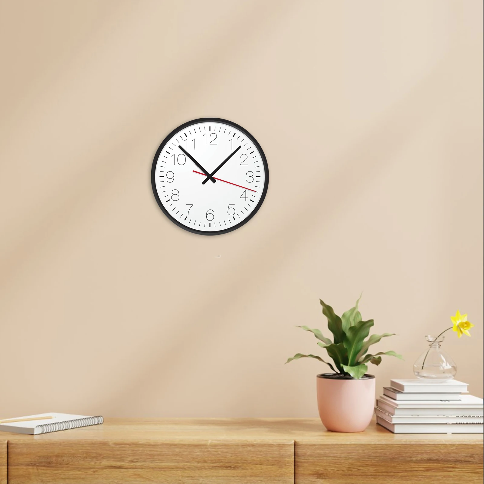 

Metal Frame Wall Clock Ultra-Thin Quartz Clock Border Replacement Metal Shell Parts Housing Accessories for Office Bedroom