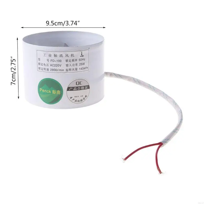 96GF 4 بوصة هواء الهواء التهوية الجدار النافذة الأنابيب العادم مروحة المعادن السقف hexauster