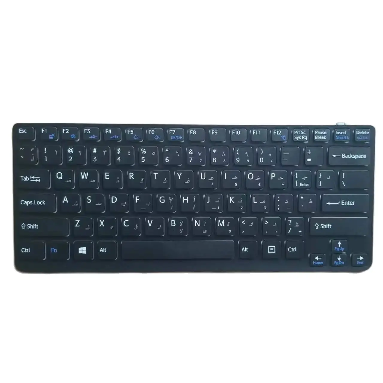 Novo teclado árabe AR para Sony Vaio SVE14112ELB SVE141C11L SVE141D11L preto