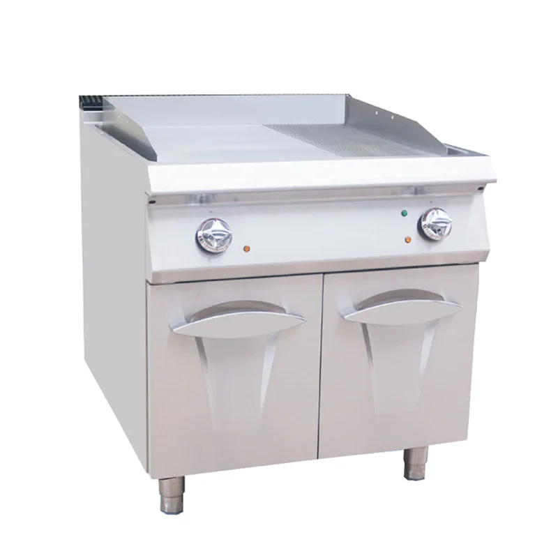 

Commercial vertical electric grill iron plate grill with cabinet seat fried steak essential snacks hot topic power electric