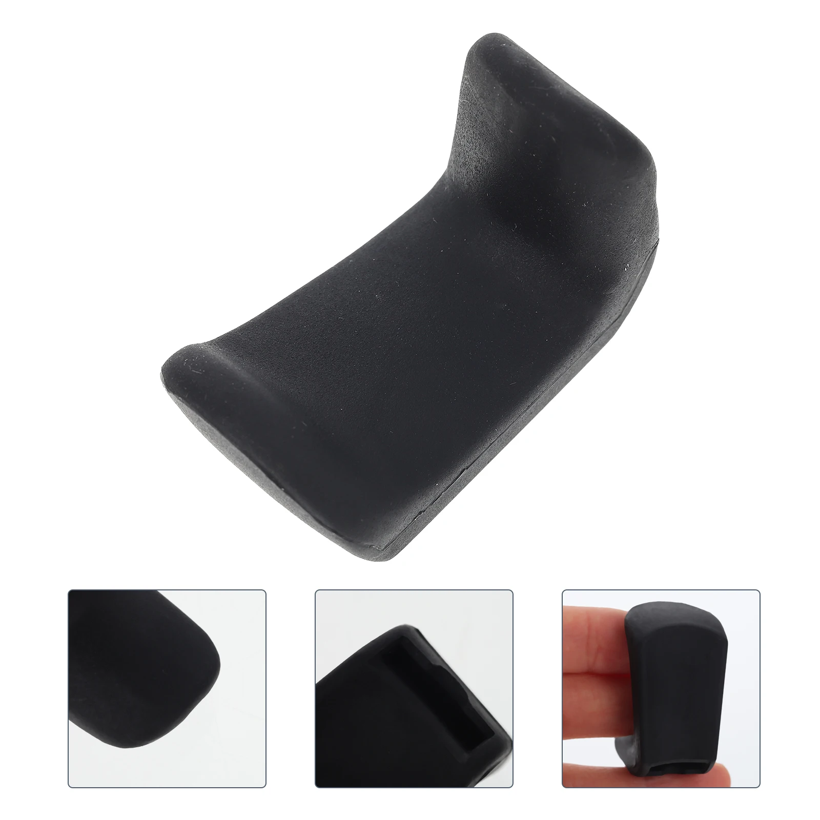 

2 Pcs Rubber Finger Holder Thumb Rest Clarinet Pad for to Open Protectors Cushion Black Accessories