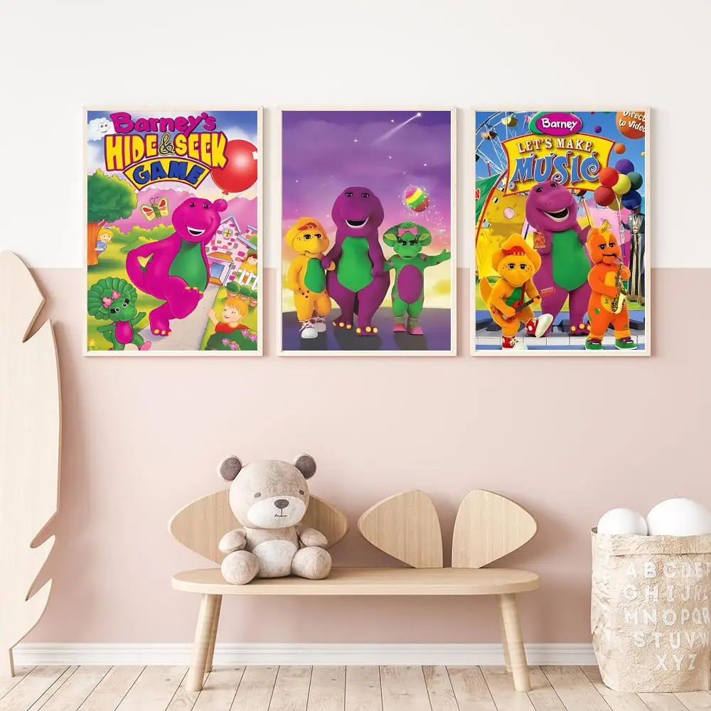 Character Barney Lyons Poster Versatile HD Waterproof Wall Art Self-Adhesive Decor for Any Space Ideal Gift