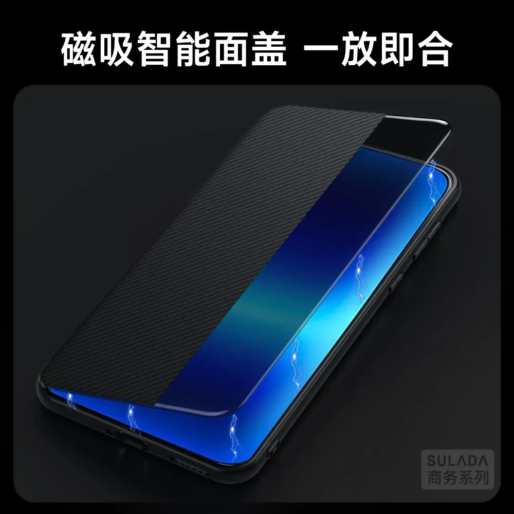 

Luxury Carbon Fiber Texture Flip Case For Huawei Pura 90 Pro Max 80 70 Ultra Magnetic Leather Phone Cover Full Protection Shell