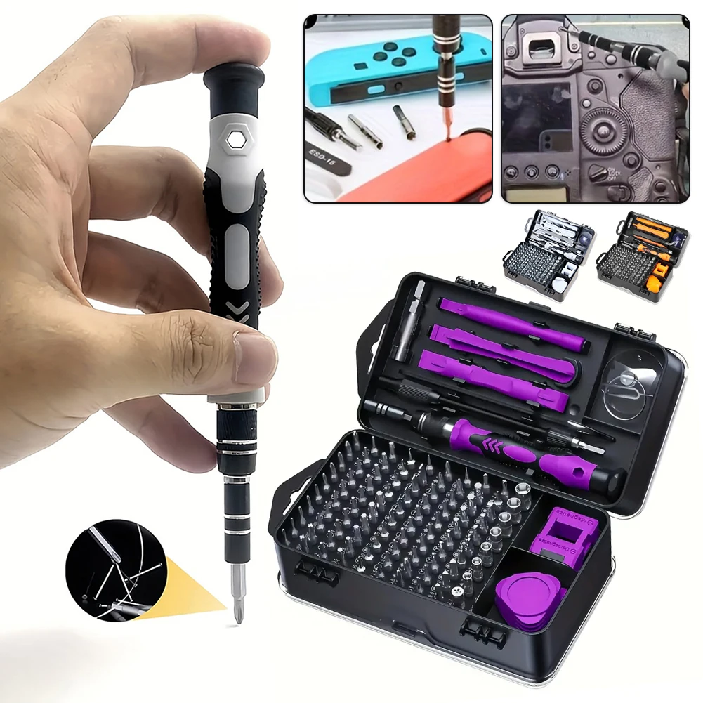 115-in-1 magnetischer Schraubendreher-Satz, präzises Multi-Handwerkzeug, Torx-Sechskant-Schraubendreher, professionelles magnetisches Reparatur-Werkzeug-Set