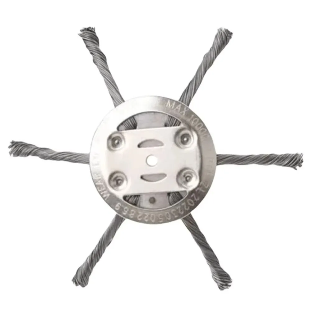 

Головка триммера для травы из стальной проволоки 3/6, режущая щетка, сменная головка, триммер для газона, щетка для сорняков, закругленный край, беспроводная