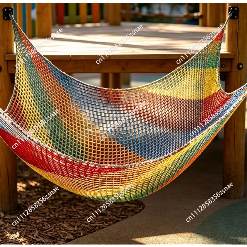 Kids Playground Play Safety Net Outdoor Climbing Cargo Net Children Obstacle Course Double Layer Backyard Anti Fall Saftey Net