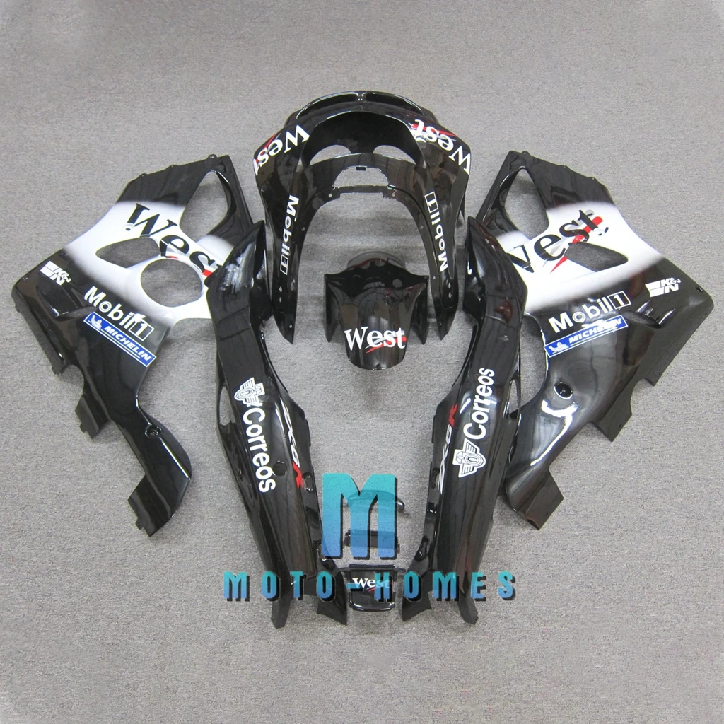  Motorcycle Fairing Kits for Kawasaki Ninja ZX6R ZX 6R 94 95 96 97 1994 1995 1996 1997 Black WEST ABS Fairings Set Customizable