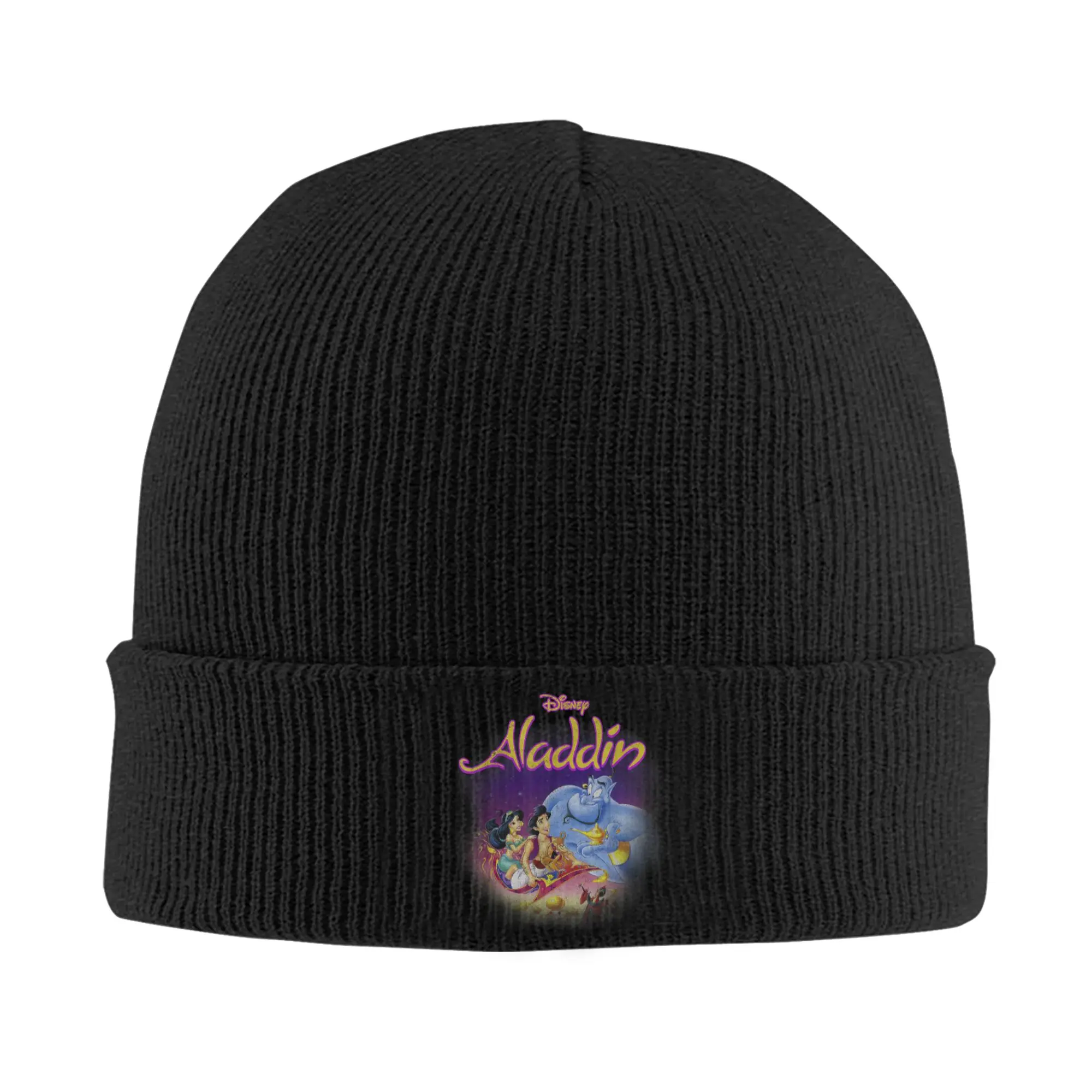 Aladdin Magic Carpet Movie Cast Knitted Hat  Beanie Hats Kpop Elastic Adult Unisex Bonnet Hats Spring Graphic Hip Hop Caps