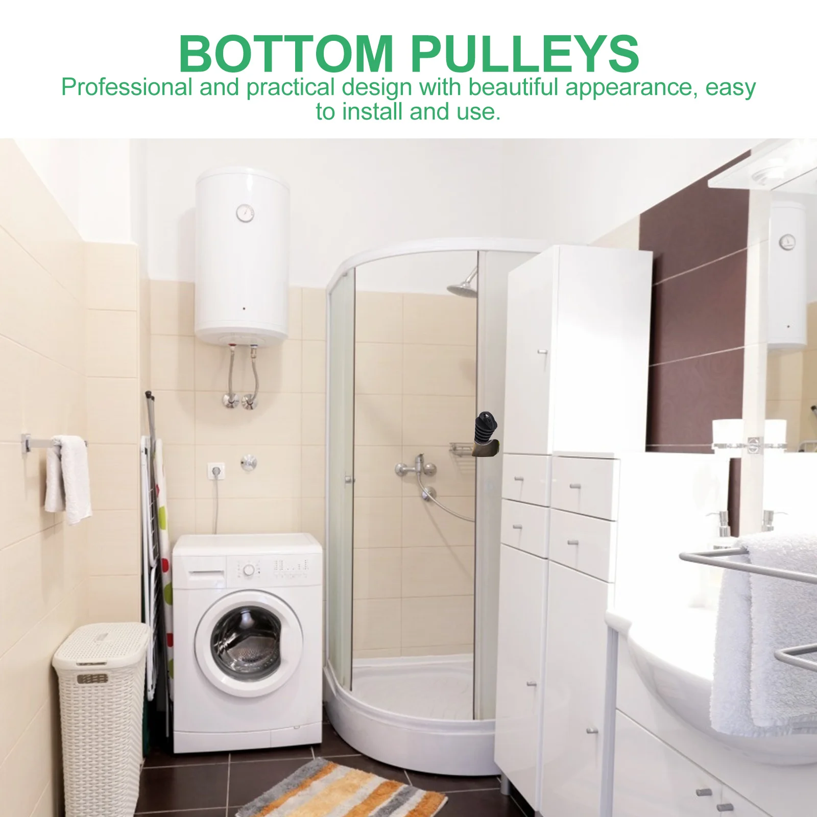 12 قطعة بكرات الباب الزجاجي المنزلق ل 19 مللي متر أبواب الدش استبدال بكرات عدة الحمام عجلات مكعبات الأجهزة السفلية #3