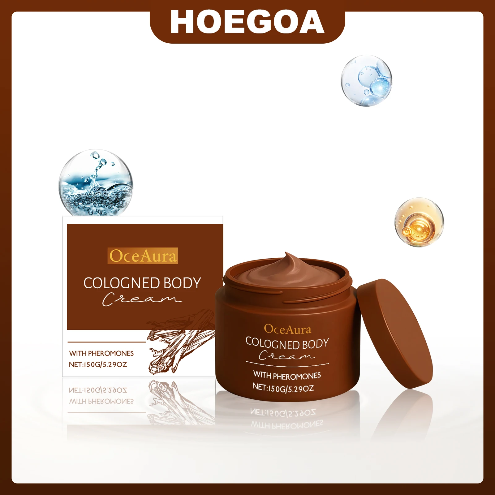 

OCEAURA Cologne Fragrance Body Cream All-day Hydration Tailored to Men's Skin Needs Nourish Moisturize Body Skin After Showering