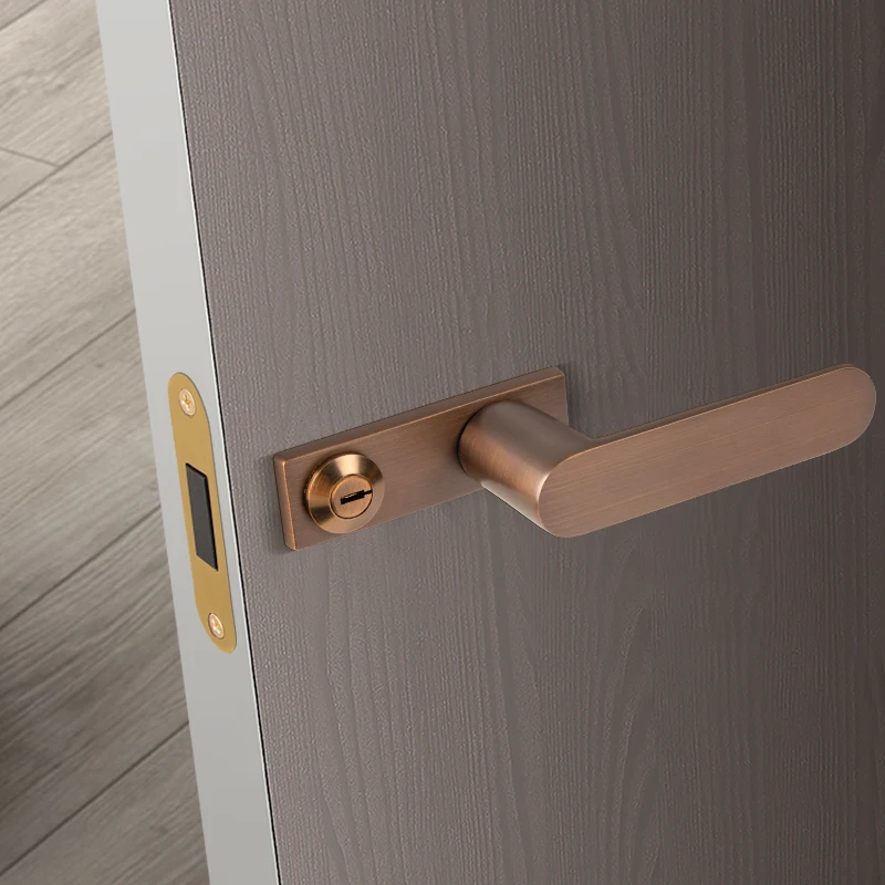 Factory supply high quality magnetic silent brass ecological lock door handle