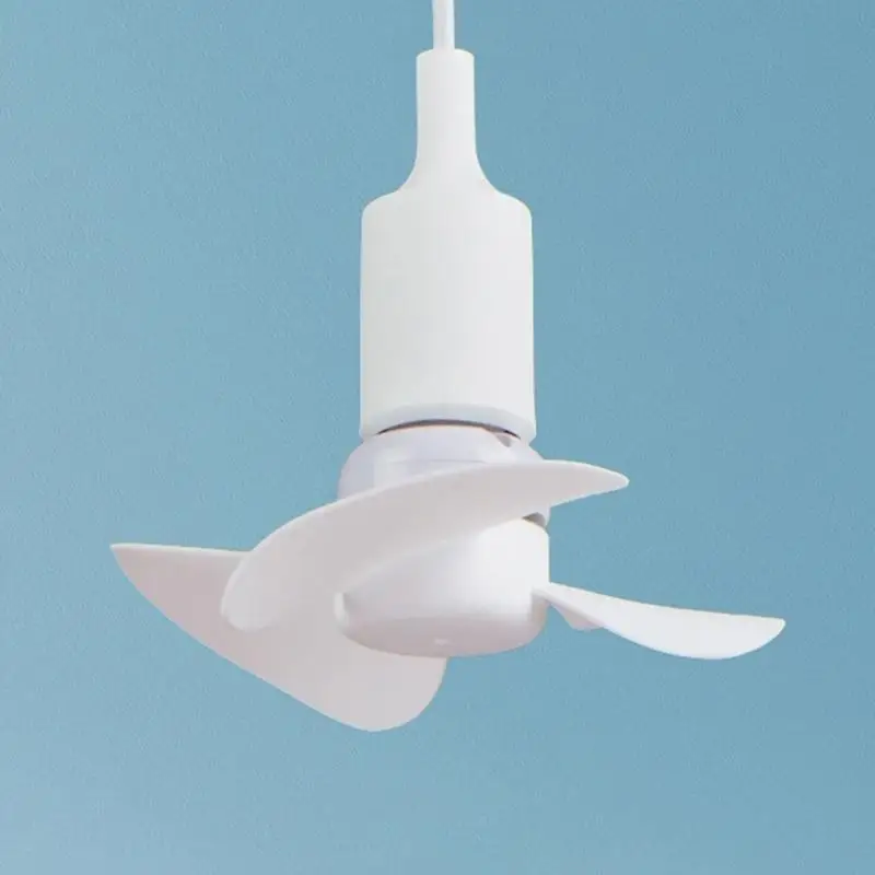 Ventilador boca tornillo Y1UB E27, ventilador techo para cocina y dormitorio, viento fuerte con enchufe Flexible,