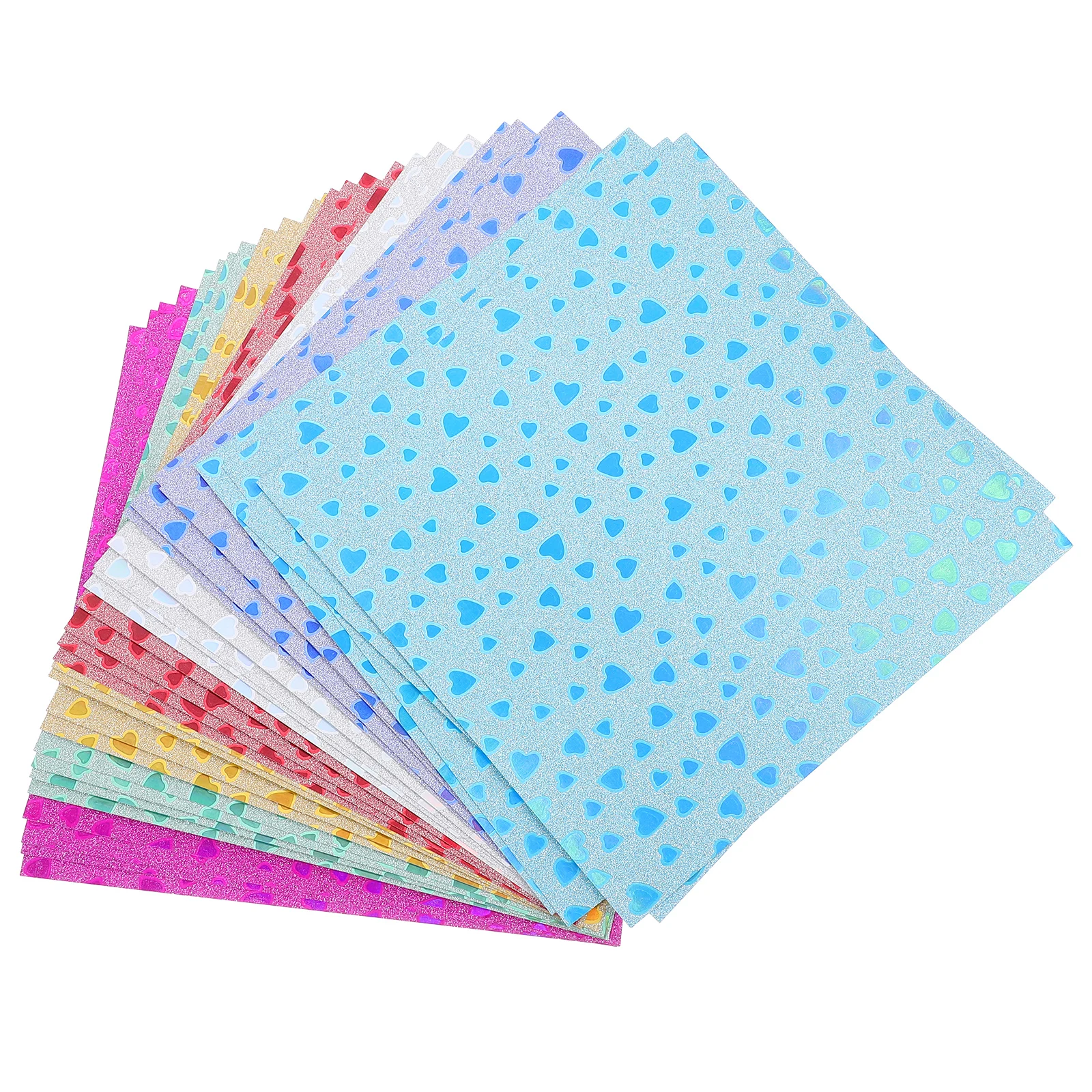 

28 Pcs Decorative Card Making Supplies Wedding Pearlescent Glitter Paper Colored Origami Sparkly