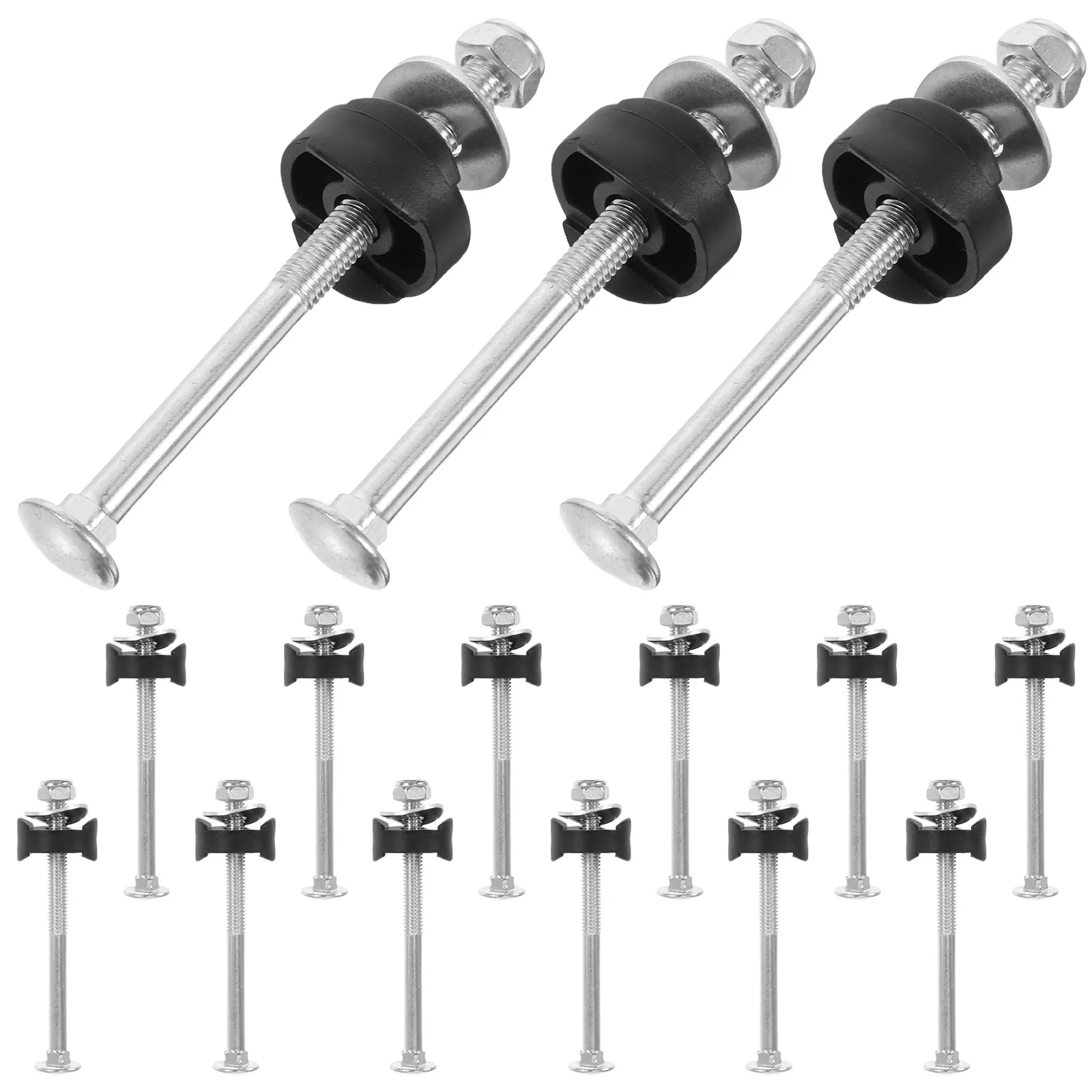 15 Sets Trampoline Fasteners Hardware Accessories Assembly Screw Steel Parts Silver Frame