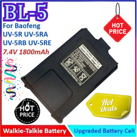 New 7.4V 1800mAh BL-5 High Quality General-purpose Walkie Talkie Battery for Baofeng UV-5R UV-5RA UV-5RB UV-5RE
