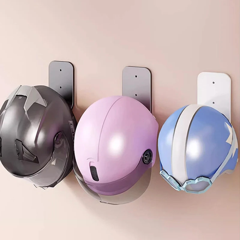 Soporte para casco sin taladro para motocicletas, colgador de pared para monopatín, colgador de guitarra doblado, soporte para guitarra de montaje en pared, 1 ud.