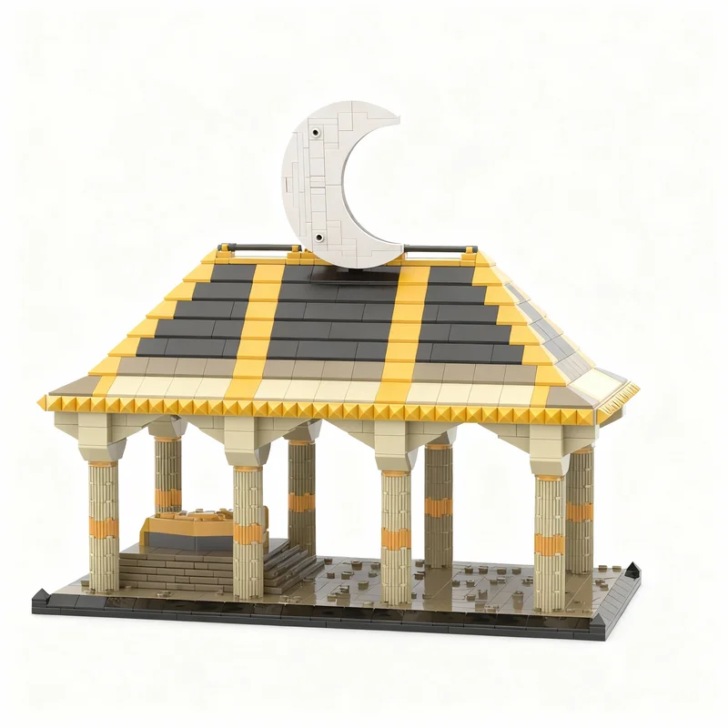 

1112PCS MOC Hero Movie Moon Knight Temple Model Premium Display Building Blocks DIY Creative Home Decor Gift Collectible Blocks
