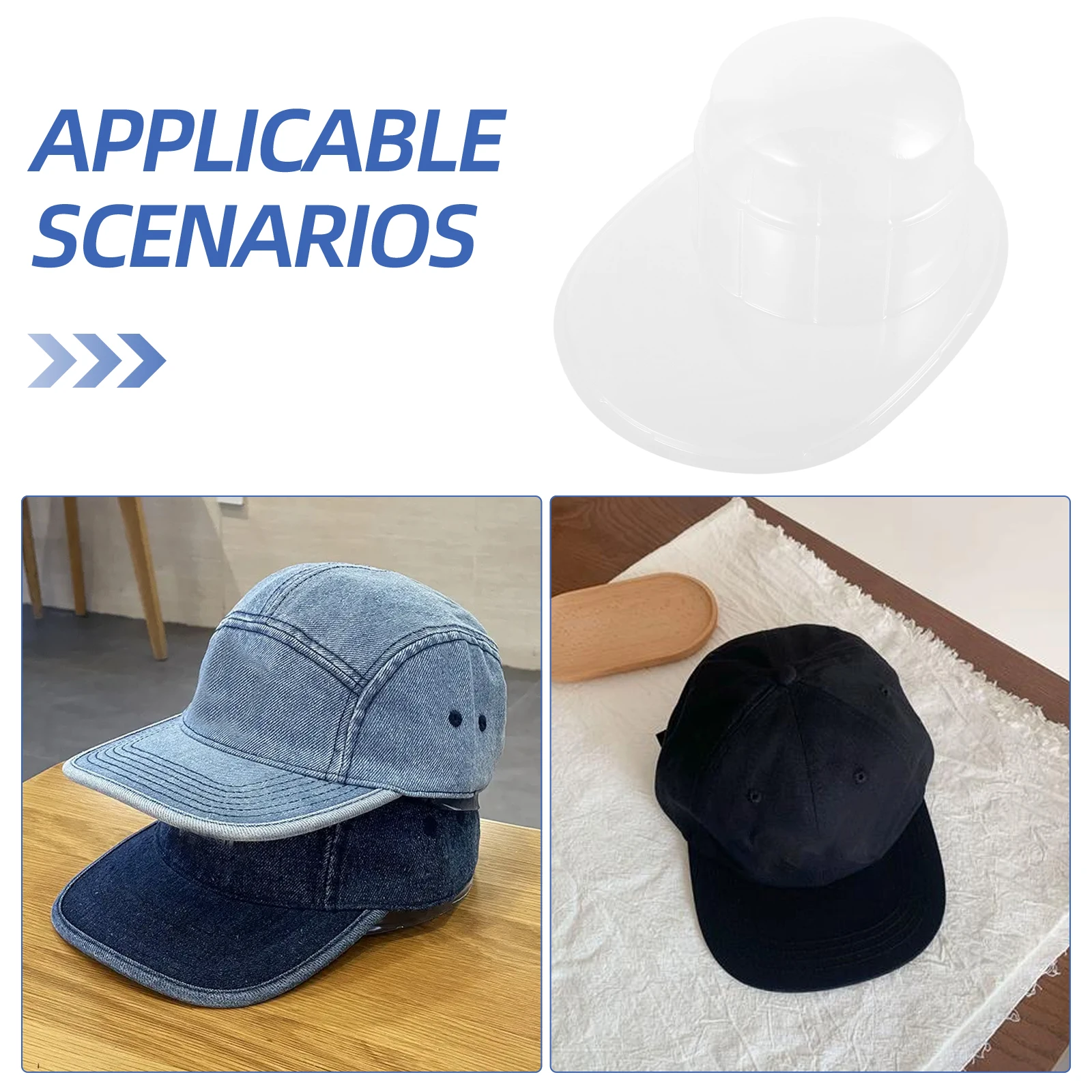 2Pcs Hut Shaper Rack Vielseitige Wand Halterung Arbeitsplatte Baseball Kappe Unterstützung Halter Stilvolle Display Lagerung Hut Reshaper