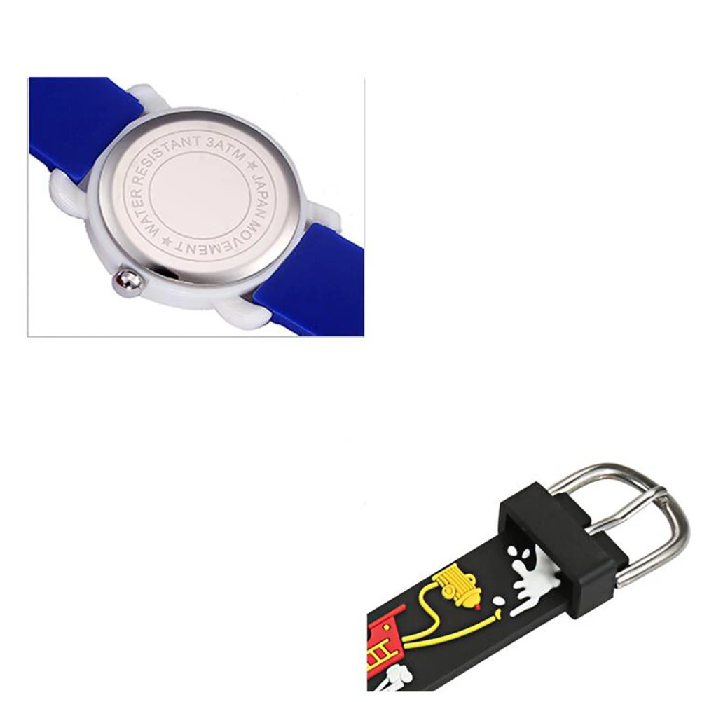 Cartoon Waterproof Watches for Kids Girls Boys 3D Childrens Silicone Watch Primary School Student Cute Quartz Kids Wrist